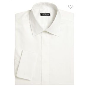 Saks 5th Ave COLLECTION Classic Fit Tuxedo Shirt